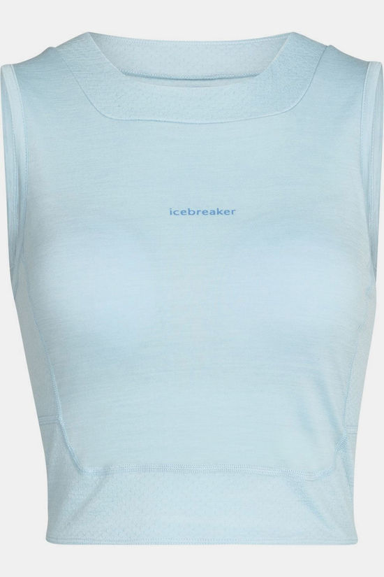 icebreaker Top Zoneknit Cropped Bra-Ta Haze