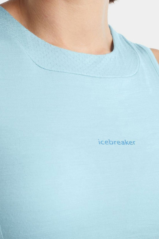 icebreaker Top Zoneknit Cropped Bra-Ta Haze
