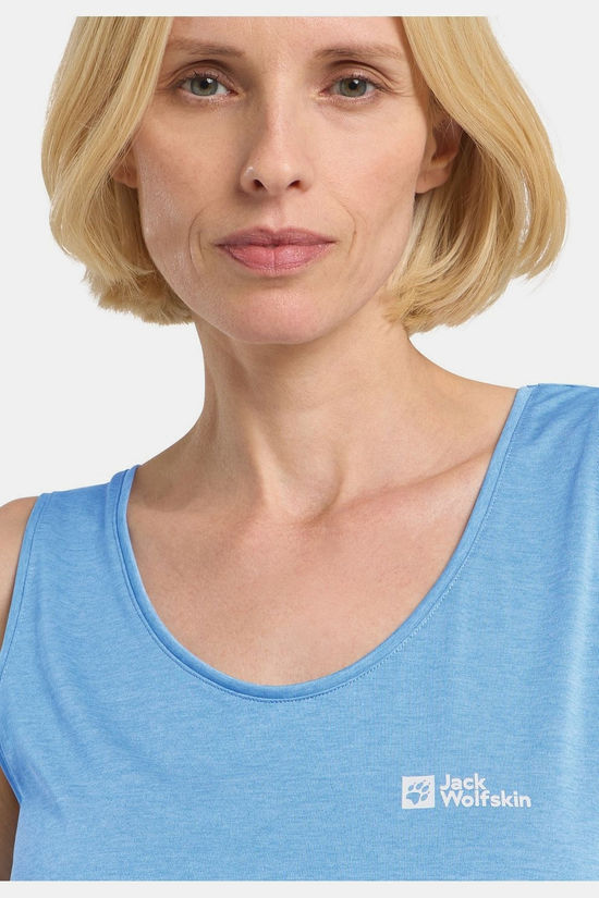Jack Wolfskin Top Crosstrail Tank Mid Blue