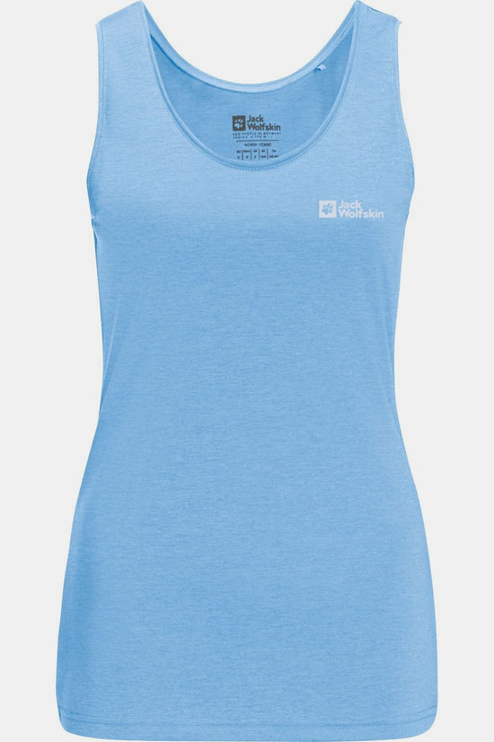 Jack Wolfskin Top Crosstrail Tank Mid Blue