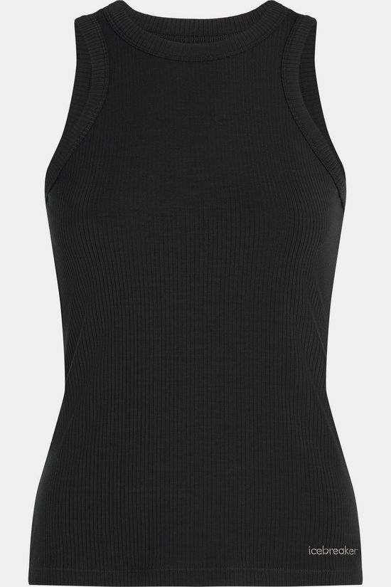 icebreaker Top W Mer Rib Lotus Tank Black