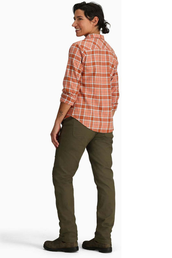 Royal Robbins Chemise Lieback Organic Flannel Shirt Baked Clay Tomales Pld