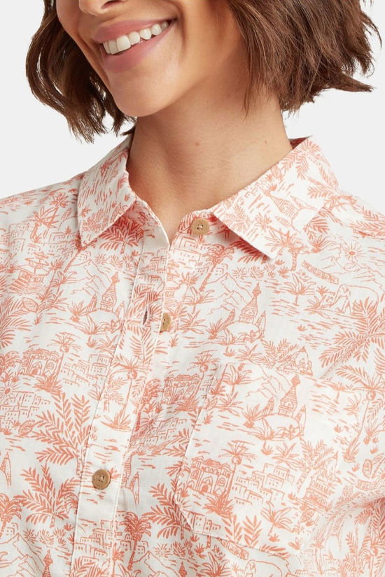 Sherpa Chemise Jaya Camp Ss Shirt Peetho/Rose Gold Toile