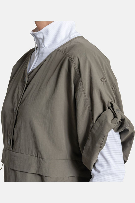 Craghoppers Hemd Nosilife Medina Short Sleeved Overhead Shirt Wild Olive