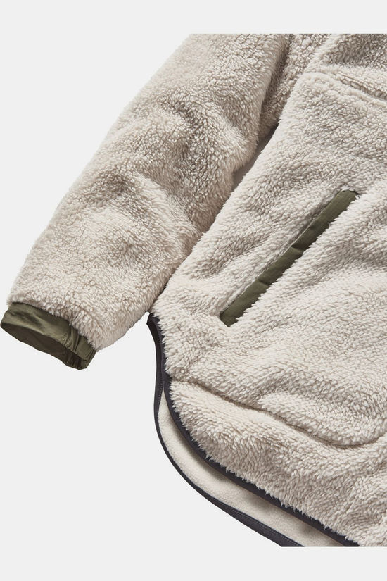 Passenger Clothing ltd Polaire Beaumont Recycled Sherpa Hooded Fleece 2.0 Vintage White