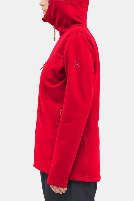 Haglöfs Fleece Rosson Mid Hood Bright Red