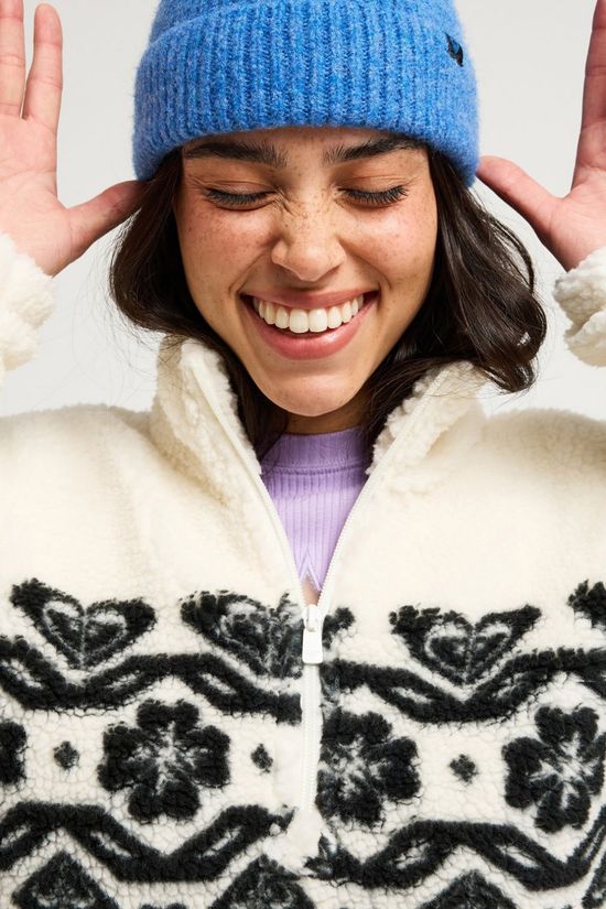 Roxy Fleece Womens Treasure Soul Full Zip Fleece Coconut Milk