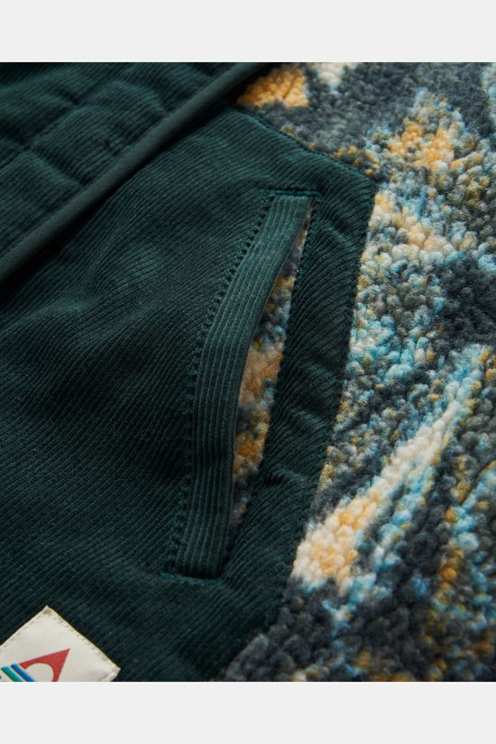 Passenger Clothing ltd Polaire Clover 2.0 Recycled Soft-Touch Sherpa Fleece Frost Dark Fern