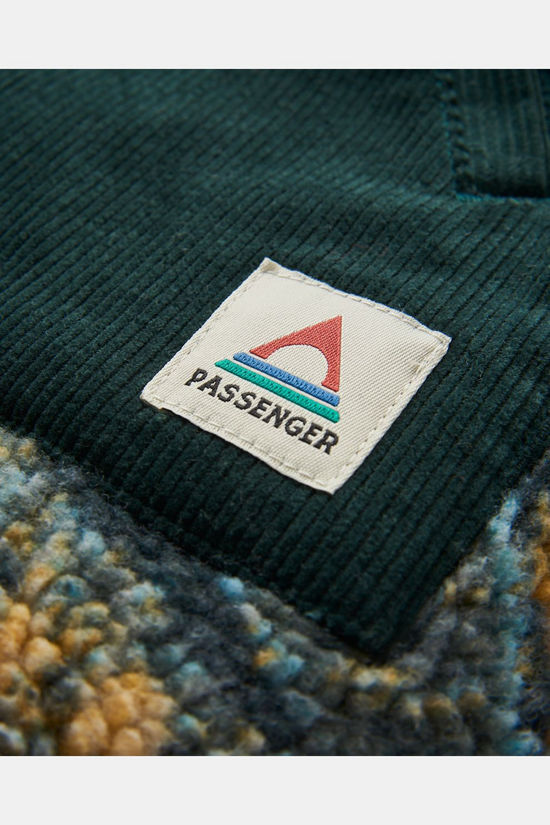 Passenger Clothing ltd Polaire Clover 2.0 Recycled Soft-Touch Sherpa Fleece Frost Dark Fern