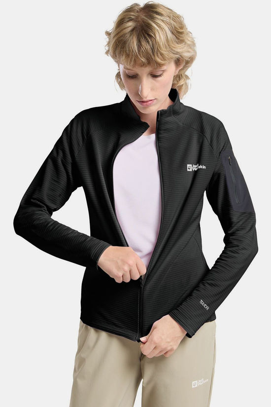 Jack Wolfskin Fleece Prelight Fz W Black