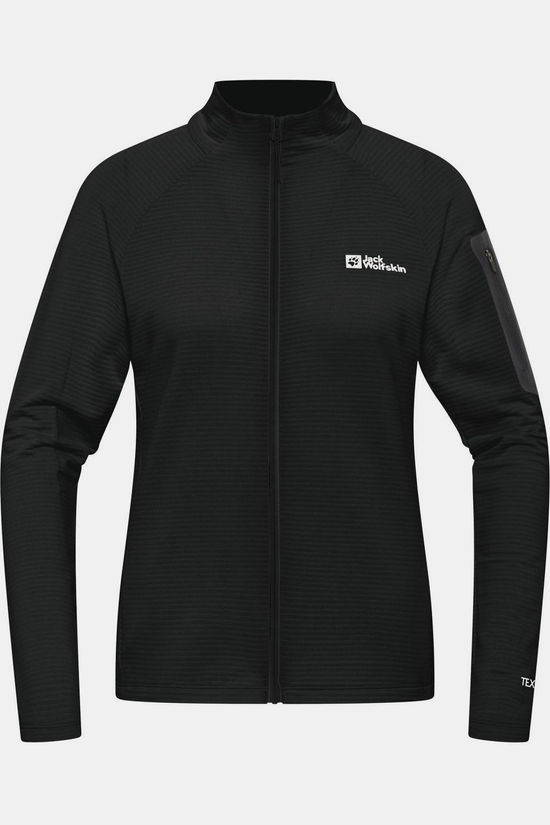 Jack Wolfskin Fleece Prelight Fz W Black