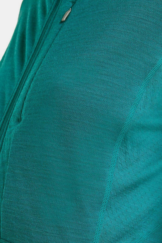 icebreaker Polaire W Mer 200 Realfleece Descender Ls Zip H Tidal Teal