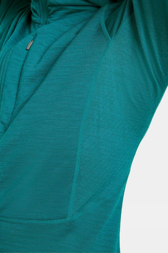 icebreaker Polaire W Mer 200 Realfleece Descender Ls Zip H Tidal Teal