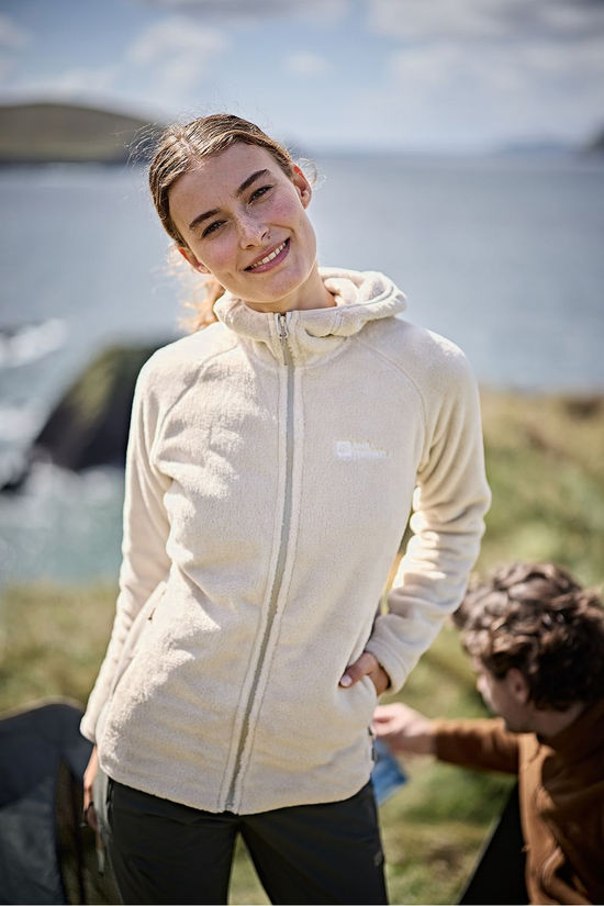 Jack Wolfskin Polaire Rotwand Hooded Fz W Pale Sand
