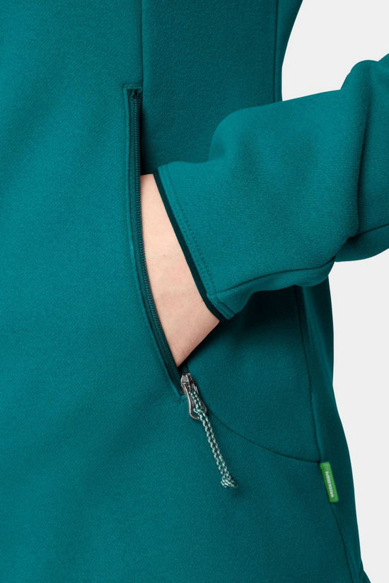 Vaude Polaire Wo Idris Fleece Hoody Fjord Green