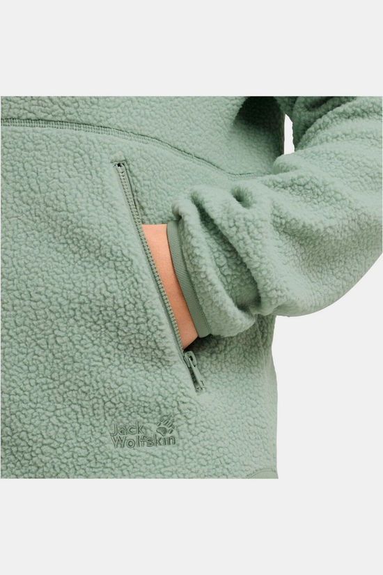 Jack Wolfskin Fleece Lite Curl Fz W Green Zinnia