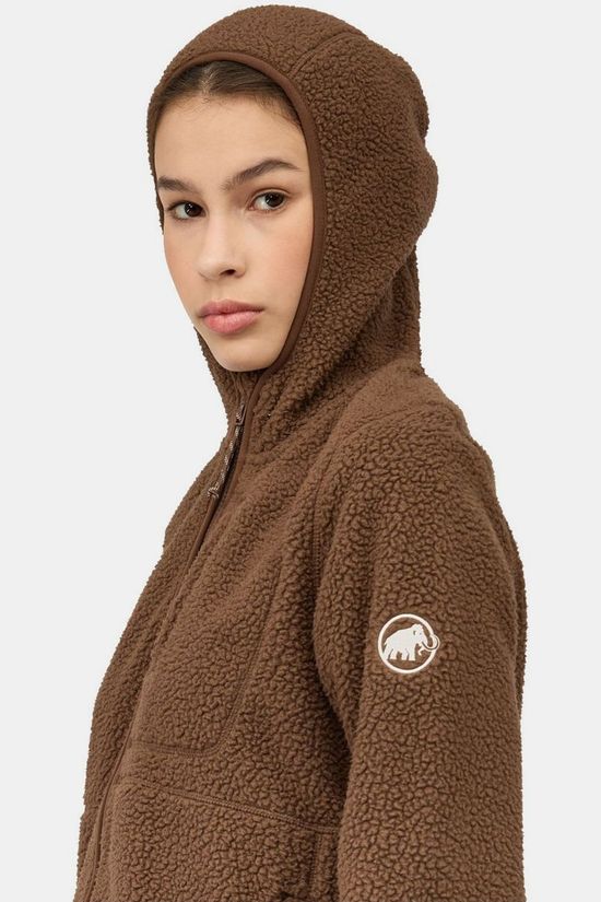 Mammut Fleece Falera Pro Ml Hooded Jacket Women Soil