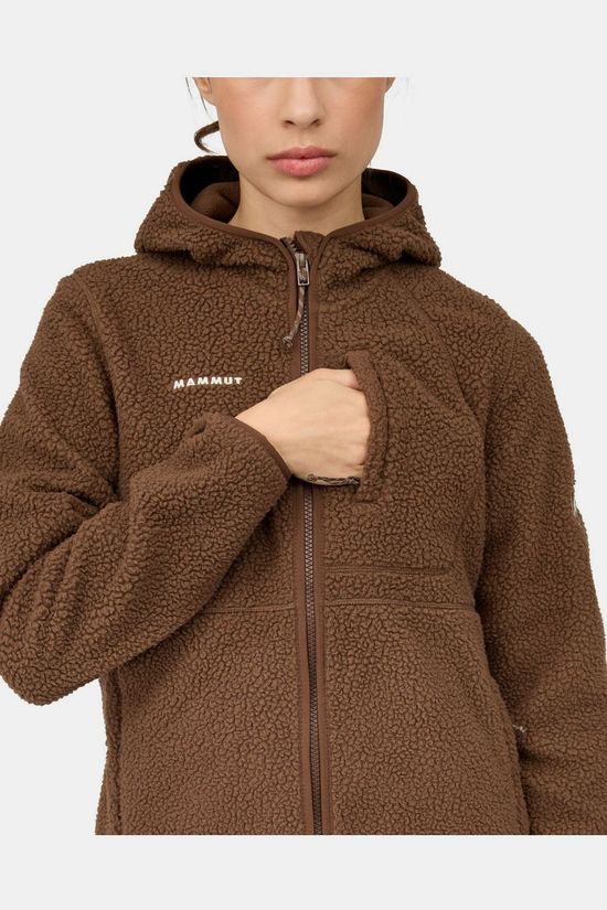Mammut Fleece Falera Pro Ml Hooded Jacket Women Soil
