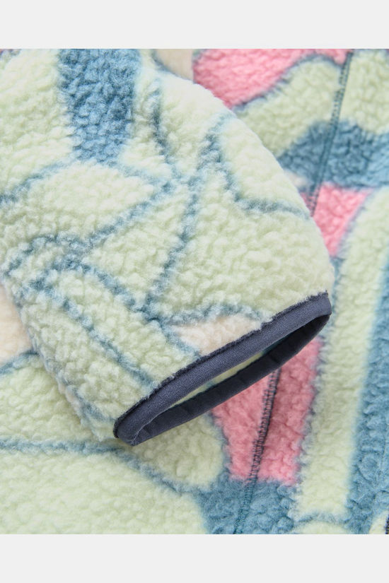 Passenger Clothing ltd Polaire Home Full Zip Recycled Sherpa Fleece Slower Rhythms Stormy Blue