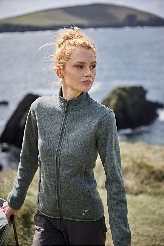 Sprayway Polaire Abhail Knitted Jacket Balsam Green
