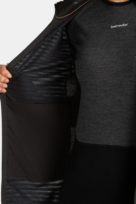 icebreaker Fleece Women Merino Blend 300 Realfleece™ Descender Ls Zi Black