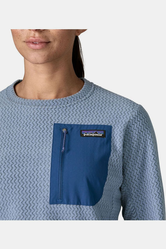 Patagonia Fleece W'S R1 Air Crew Barnacle Blue