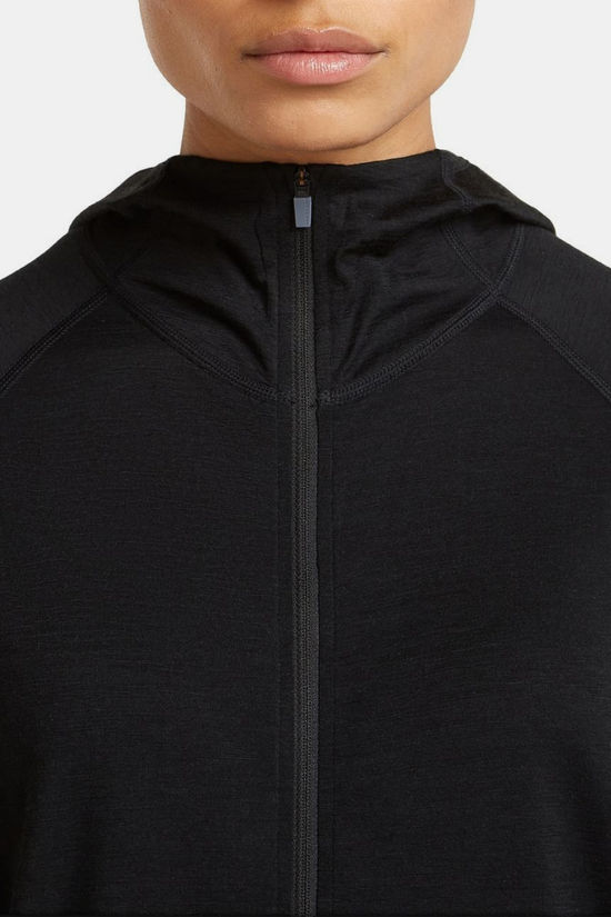icebreaker Polaire W 150 Merinofine Ace Ls Zip Hoodie Black