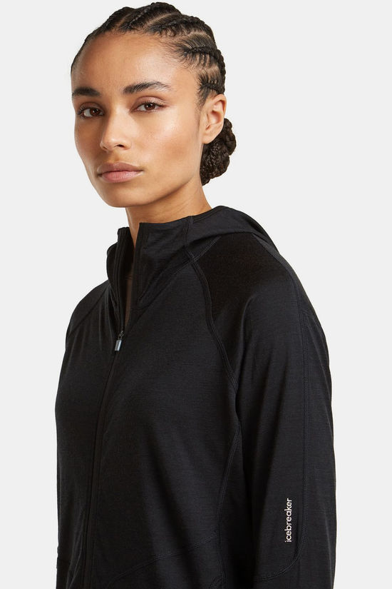 icebreaker Polaire W 150 Merinofine Ace Ls Zip Hoodie Black