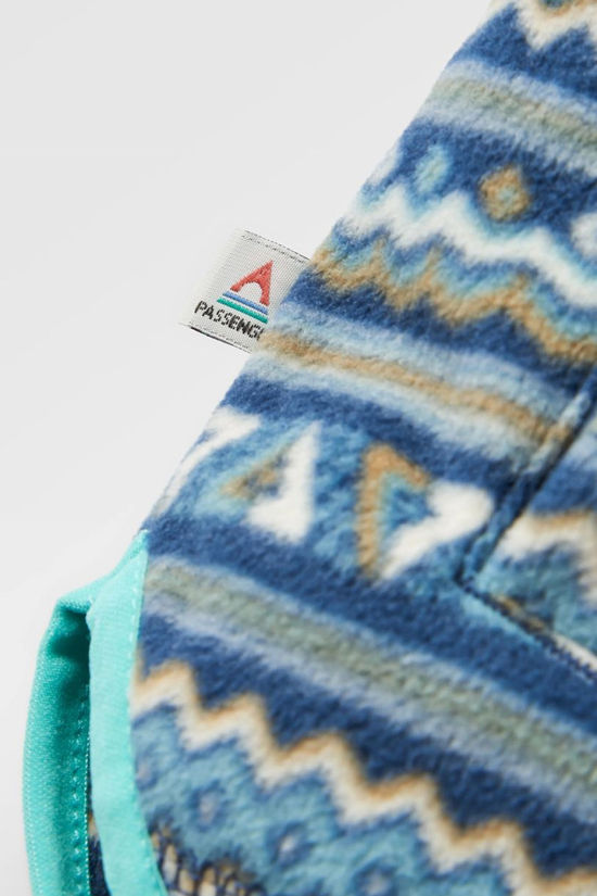 Passenger Clothing ltd Polaire Sorrel Aop Polar Geo Stripe Dark Denim