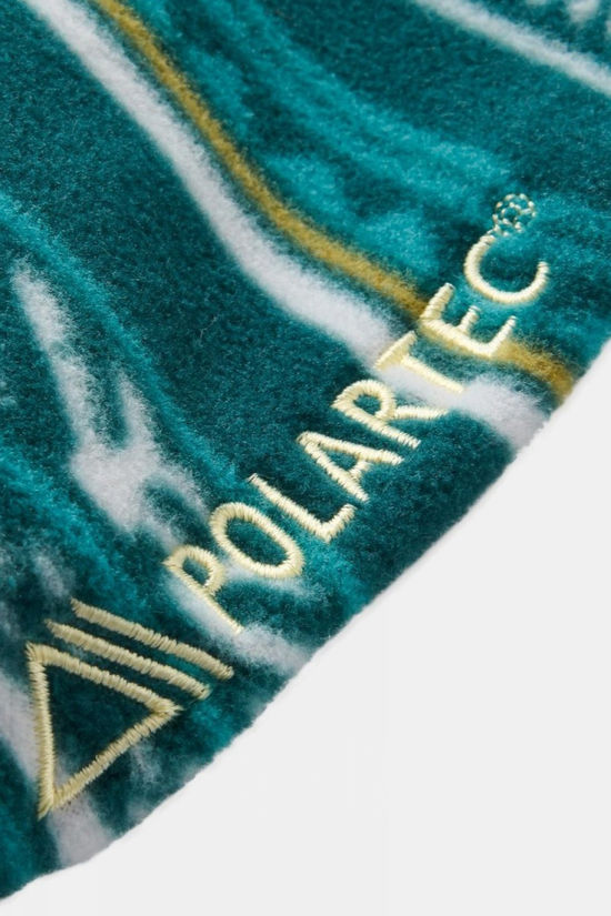 Passenger Clothing ltd Polaire Ayla Recycled Polar 1/4 Zip Geo Stripe Mediterranean