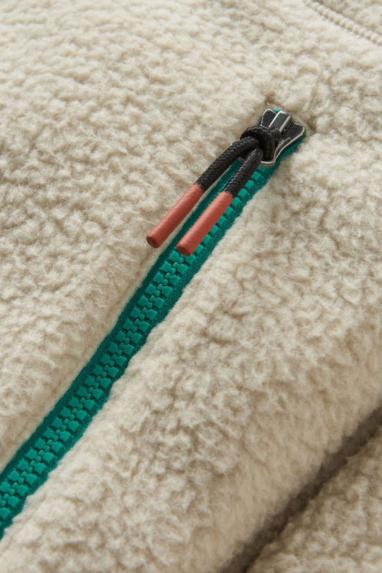 Passenger Clothing ltd Polaire Maine 2.0 1/2 Zip Recycled Sherpa Fleece Oatmeal