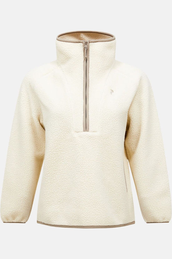 Peak Performance Polaire Naturerush Pile Half Zip Women Sand Fog