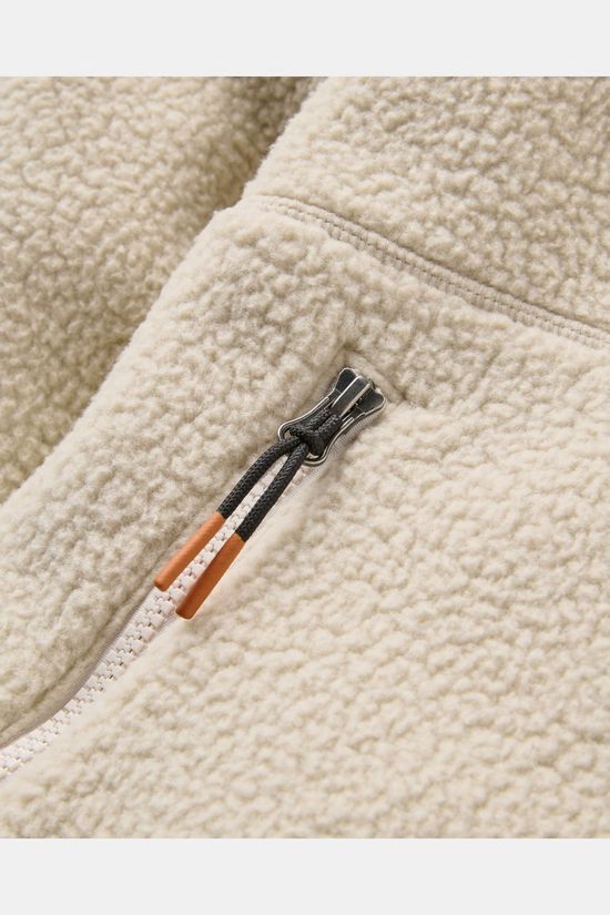Passenger Fleece Home 1/2 Zip Recycled Hooded Sherpa Fleece Oatmeal