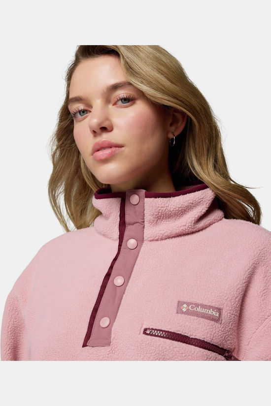 Columbia Polaire Helvetia™ II Cropped Half Snap Eraser Pink, Fig, Rich Wine