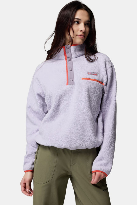 Columbia Fleece Helvetia™ II Cropped Half Snap Lavender Pearl, Shale Purple, Zing