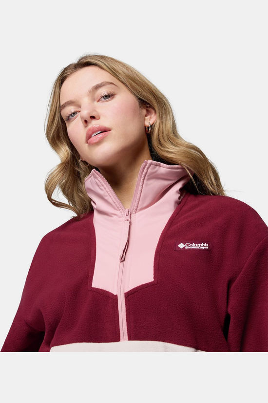 Columbia Polaire Sequoia Grove™ 1/2 Zip Rich Wine, Dark Stone, Eraser Pink