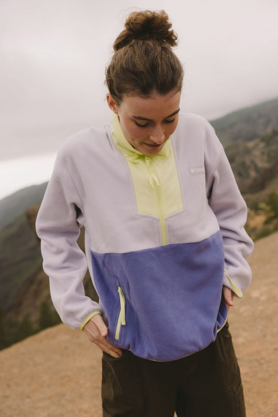 Columbia Fleece Sequoia Grove™ 1/2 Zip Lavender Pearl, Stormwatch, Citron Haze