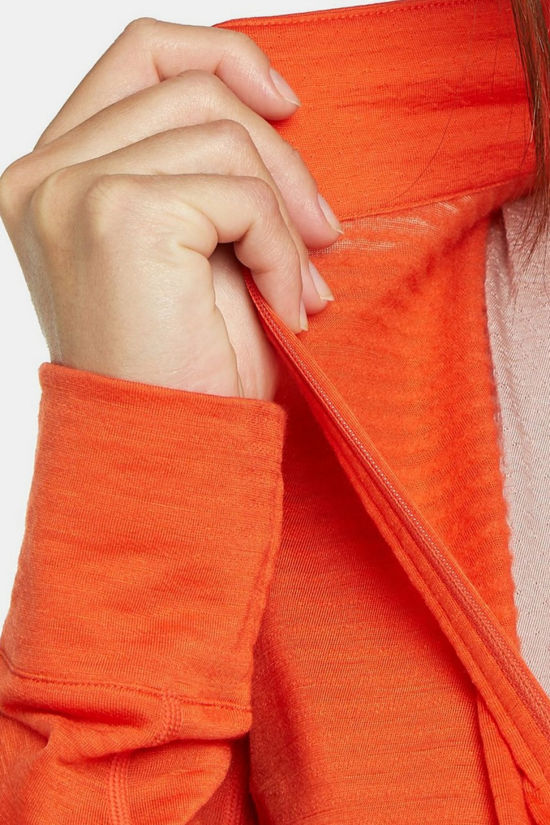 icebreaker Fleece Women Merino 200 Realfleece Descender Ls Half Zip Fervid