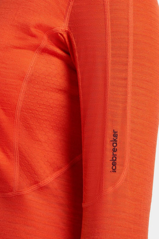 icebreaker Fleece Women Merino 200 Realfleece Descender Ls Half Zip Fervid