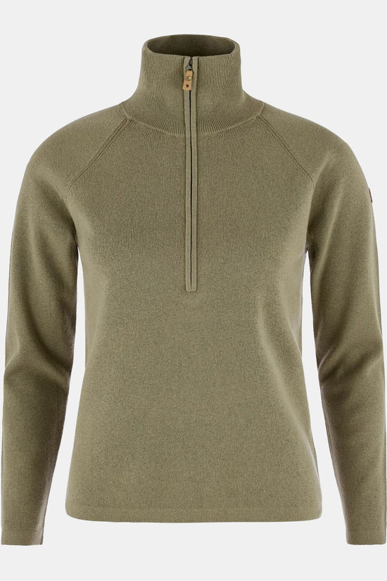 Fjällräven Polaire Övik Lite Half Zip W Light Olive