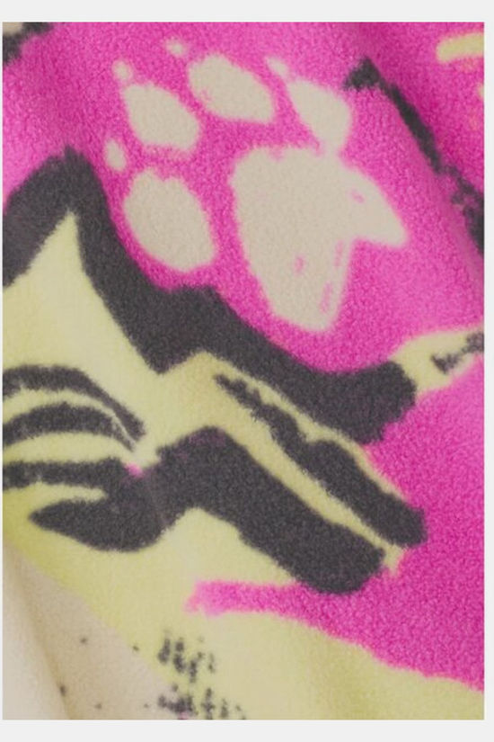 Jack Wolfskin Fleece Paw Era 100 Print Hz W Mountain Paw Foxglove
