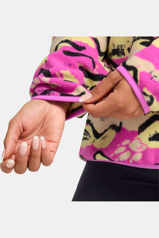 Jack Wolfskin Fleece Paw Era 100 Print Hz W Mountain Paw Foxglove