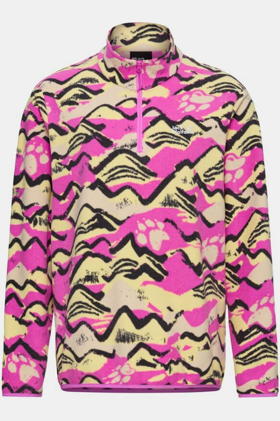 Jack Wolfskin Fleece Paw Era 100 Print Hz W Mountain Paw Foxglove