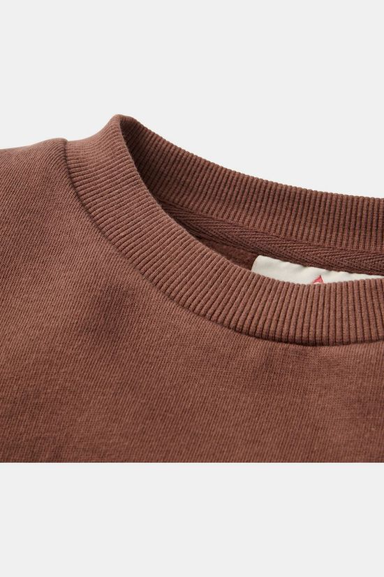 Passenger Clothing ltd Pull Lost Patch Relaxed Fit Sweatshirt Chestnut