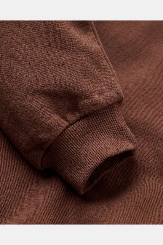 Passenger Clothing ltd Pull Lost Patch Relaxed Fit Sweatshirt Chestnut