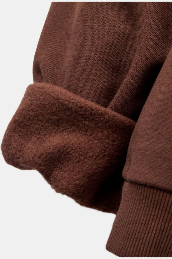 Passenger Clothing ltd Pull Lost Patch Relaxed Fit Sweatshirt Chestnut