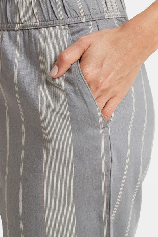 Sherpa Pantalon Palmo Ankle Pull On Pant Stormy Stripe