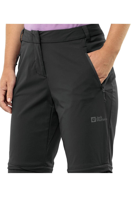 Jack Wolfskin Pantalon Modulable Glastal Zip-Off Pants Black