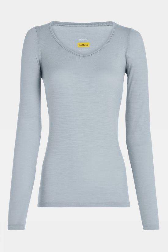icebreaker Ondergoed Siren Ls Sweetheart Zinc Blue