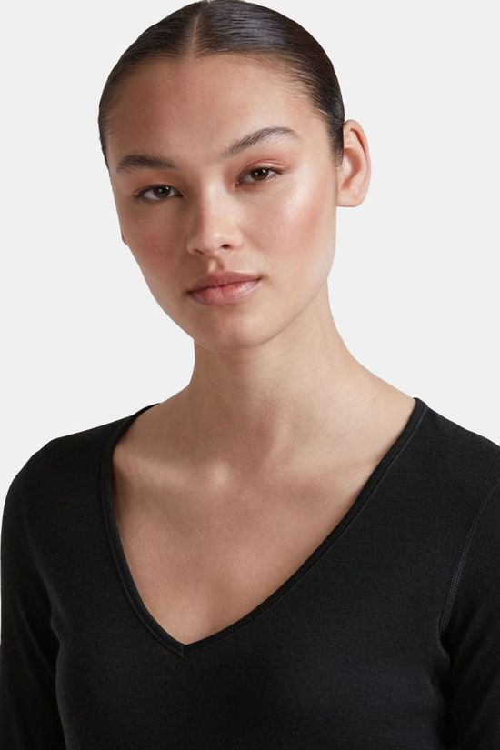 icebreaker Ondergoed Women Mer 200 Oasis Ls V Neck Black